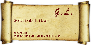 Gotlieb Libor névjegykártya